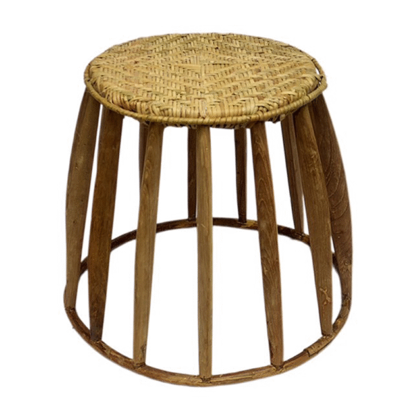 Woven rattan chair